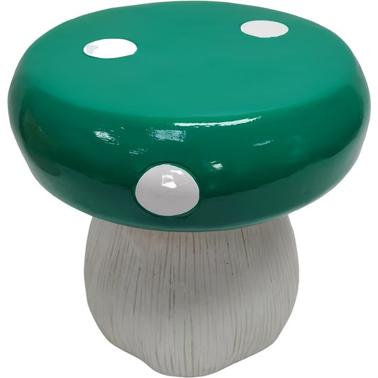 Mushroom Model Statue Stool, Outdoor Garden Resin Stool, 13.8-inch Oversized Forest Base Mushroom Model Stool, Courtyard Lawn Courtyard Summer Decoration Indoor Stool, Multi-purpose And Innovative Gar