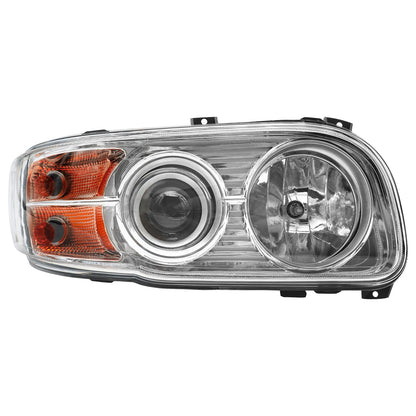 Chrome Headlights Assembly Compatible With 2008-2018 Peterbilt 388 389 Passenger Side