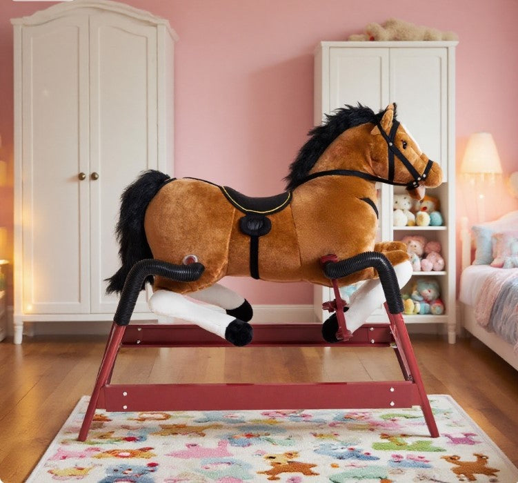 Kids Plush Rocking Horse