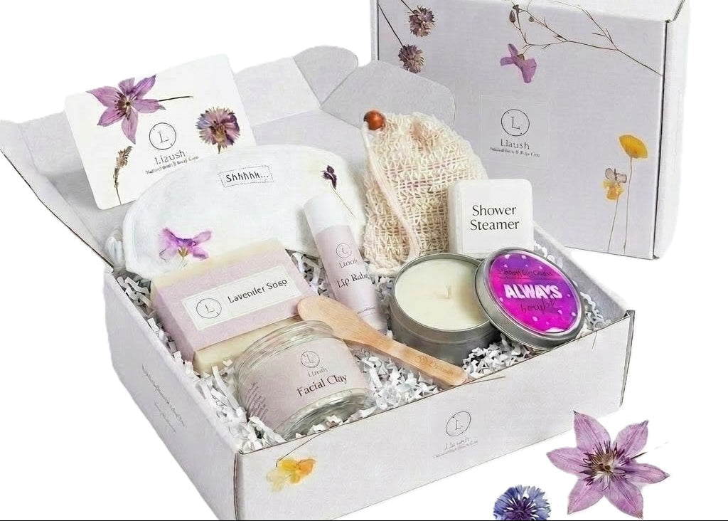 Lavender Bath & Body Gift Set – Natural Self-Care Spa Gift Box