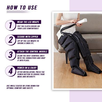 360° Air Compression Leg Massager for Foot & Calf
