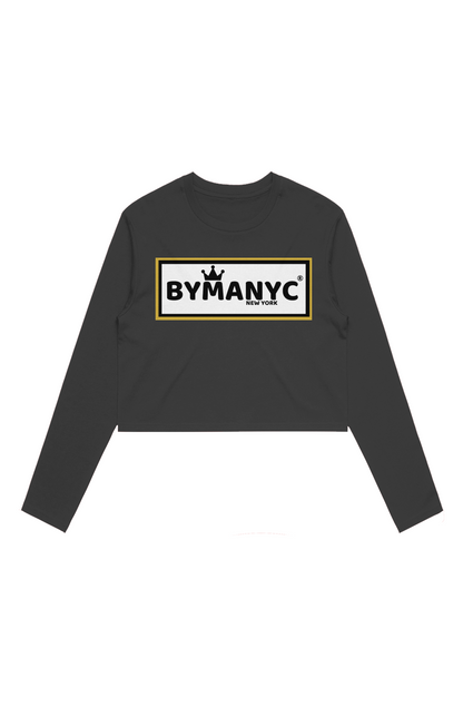 Women's Long Sleeve Crop Tee BYMANYC New York SOHO CROP L S New Collection