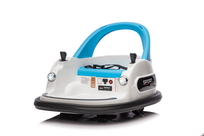 12V ride on bumper car for kids,electric car for kids,1.5-5 Years Old,W/Remote Control, LED Lights, Bluetooth & 360 Degree Spin, Vehicle body with anti-collision padding Five-point Safety Belt,2wd