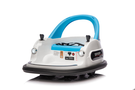 12V ride on bumper car for kids,electric car for kids,1.5-5 Years Old,W/Remote Control, LED Lights, Bluetooth & 360 Degree Spin, Vehicle body with anti-collision padding Five-point Safety Belt,2wd