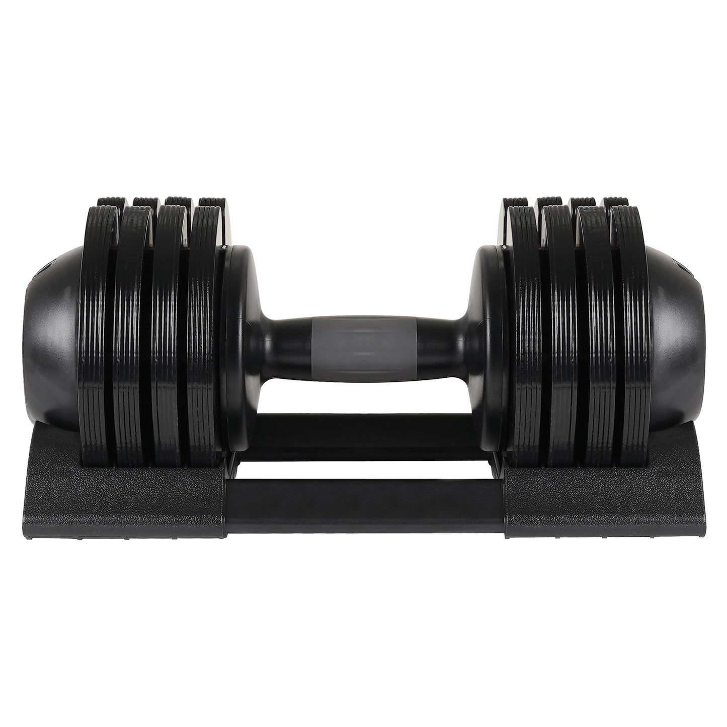 52LBS  Adjustable dumbbell steel and plastic(Rubber coated dumbbell)