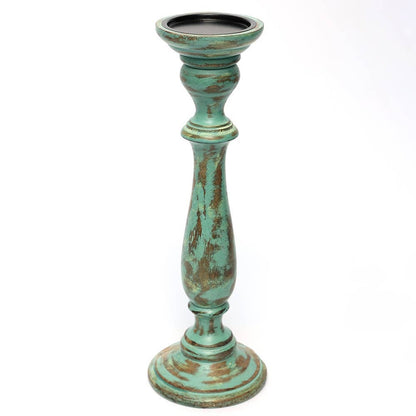 Antique Mango Wood & Resin  Centerpiece Candle Holder/Candle stand- 4x15'