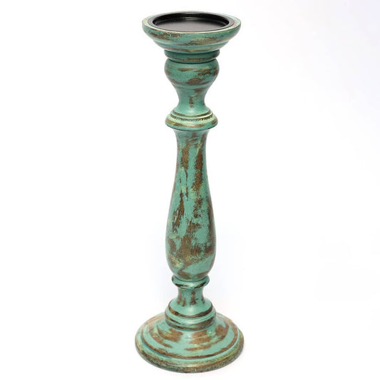 Antique Mango Wood & Resin  Centerpiece Candle Holder/Candle stand- 4x15'