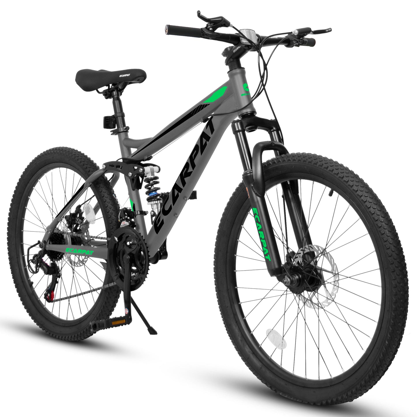 A2660 26 Inch Mountain Bike, 21-Speed Disc Brakes, Durable Frame, Front, Rear Dual-Shock Absorption, Unisex for Commuting, Travel, School, Mountain and City Road Cycling