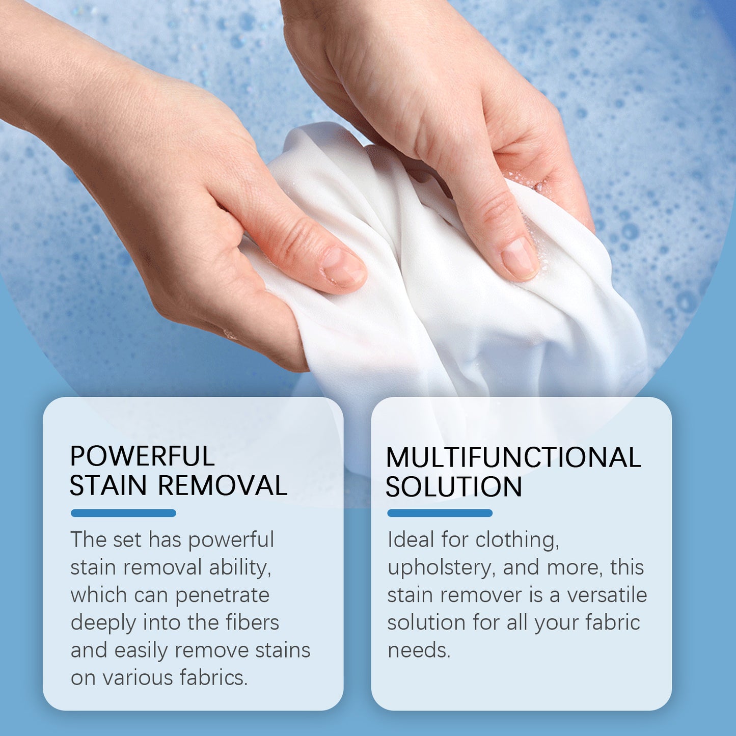 Jakehoe All-In-One Fabric Stain Remover Protects Clothes, Cleans Oil Stains, Gently Cleans Stains And Protects Color