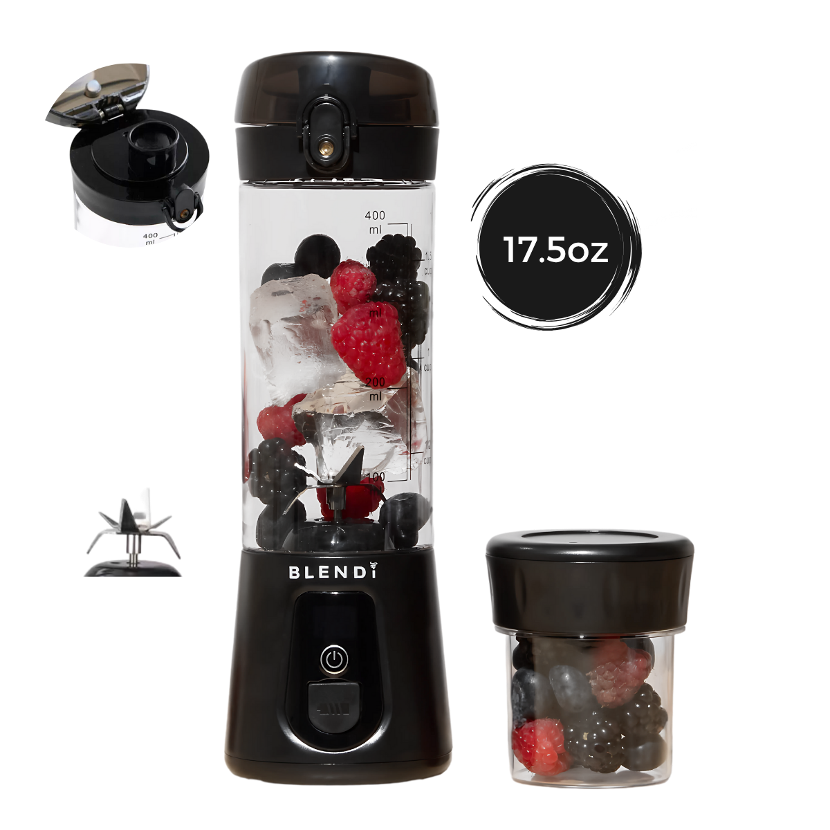 Pro+ 120W Ice-Crushing Power Blender (17oz)