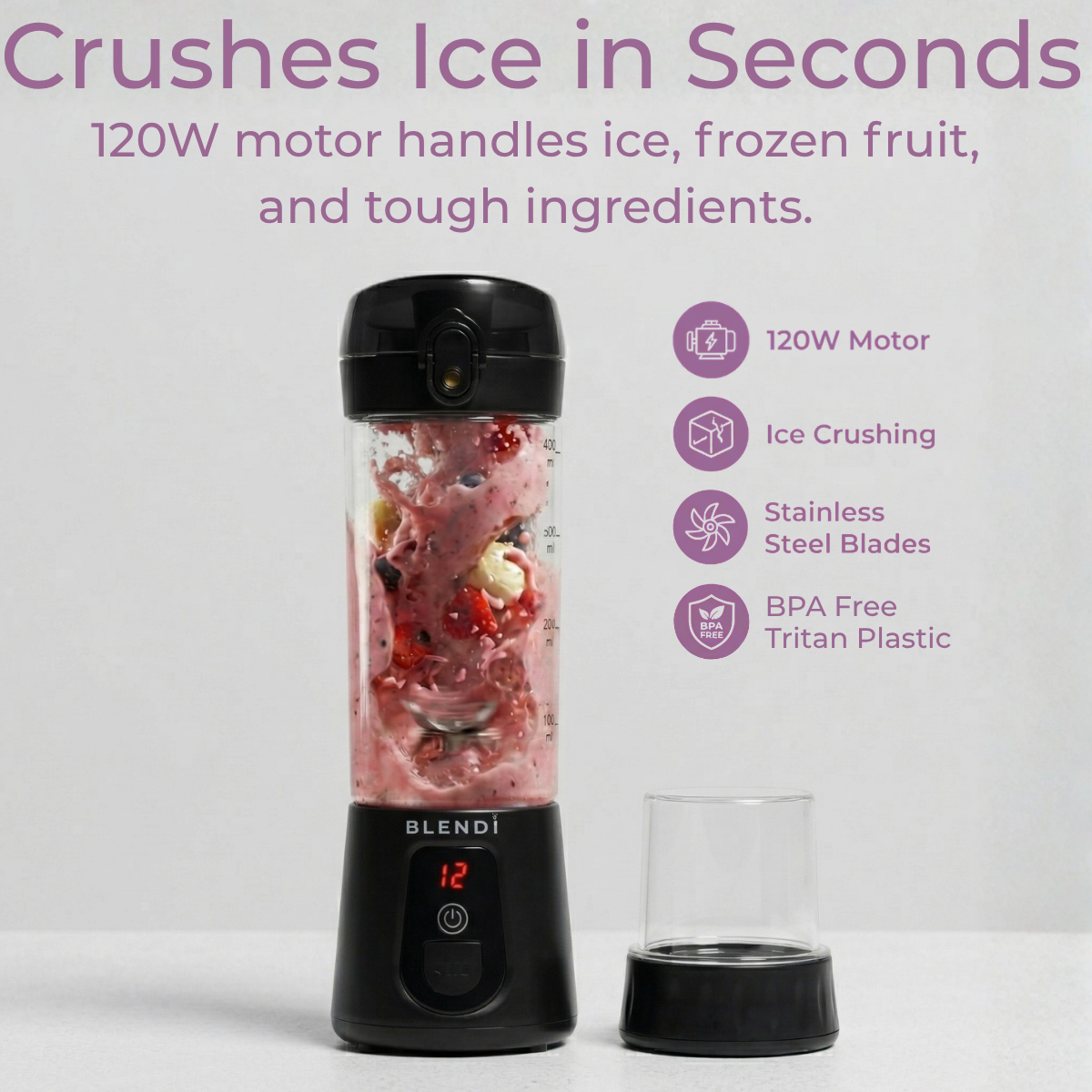 Pro+ Ice Crushing Portable Blender (17oz) - Goody