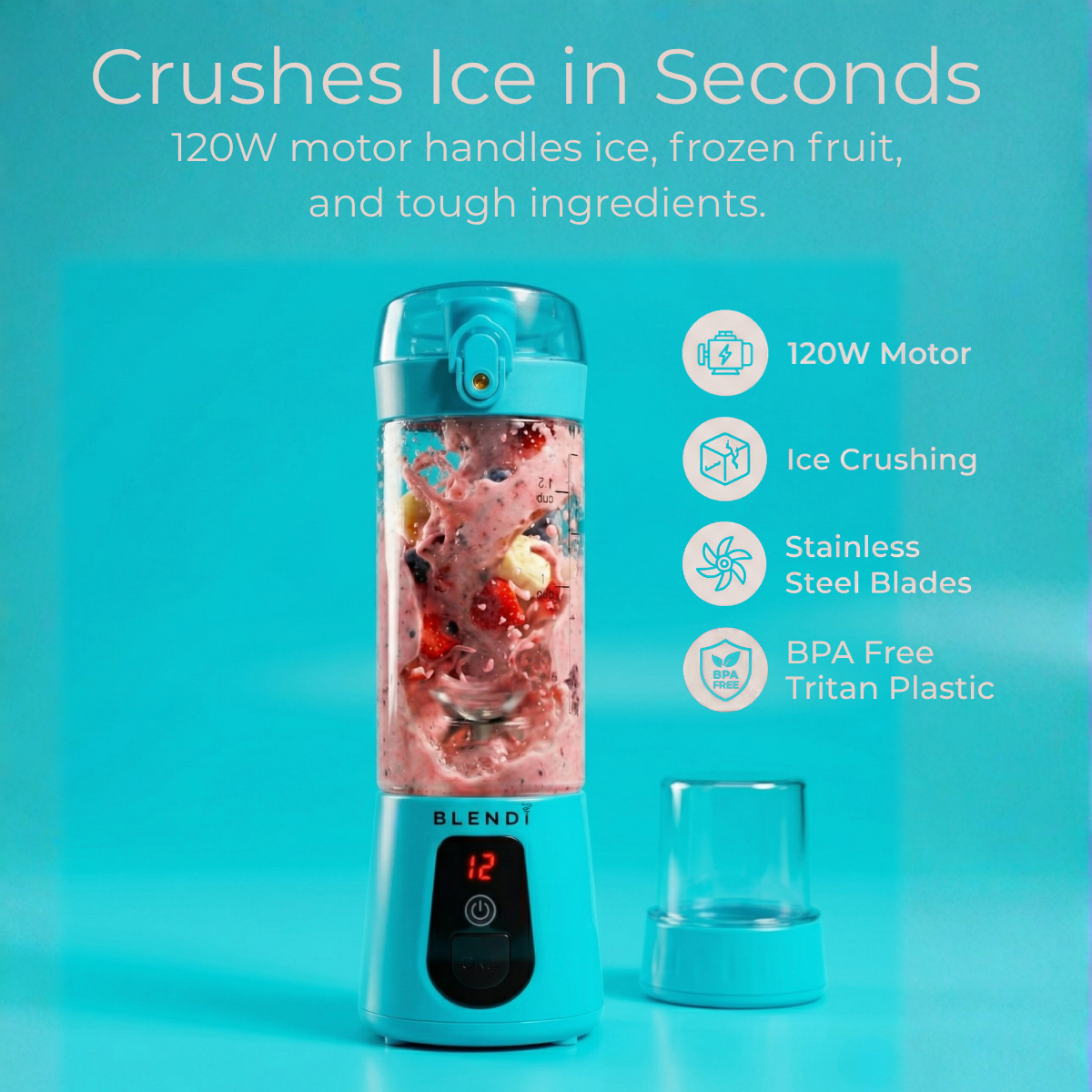 Pro+ Ice Crushing Portable Blender (17oz) - Goody