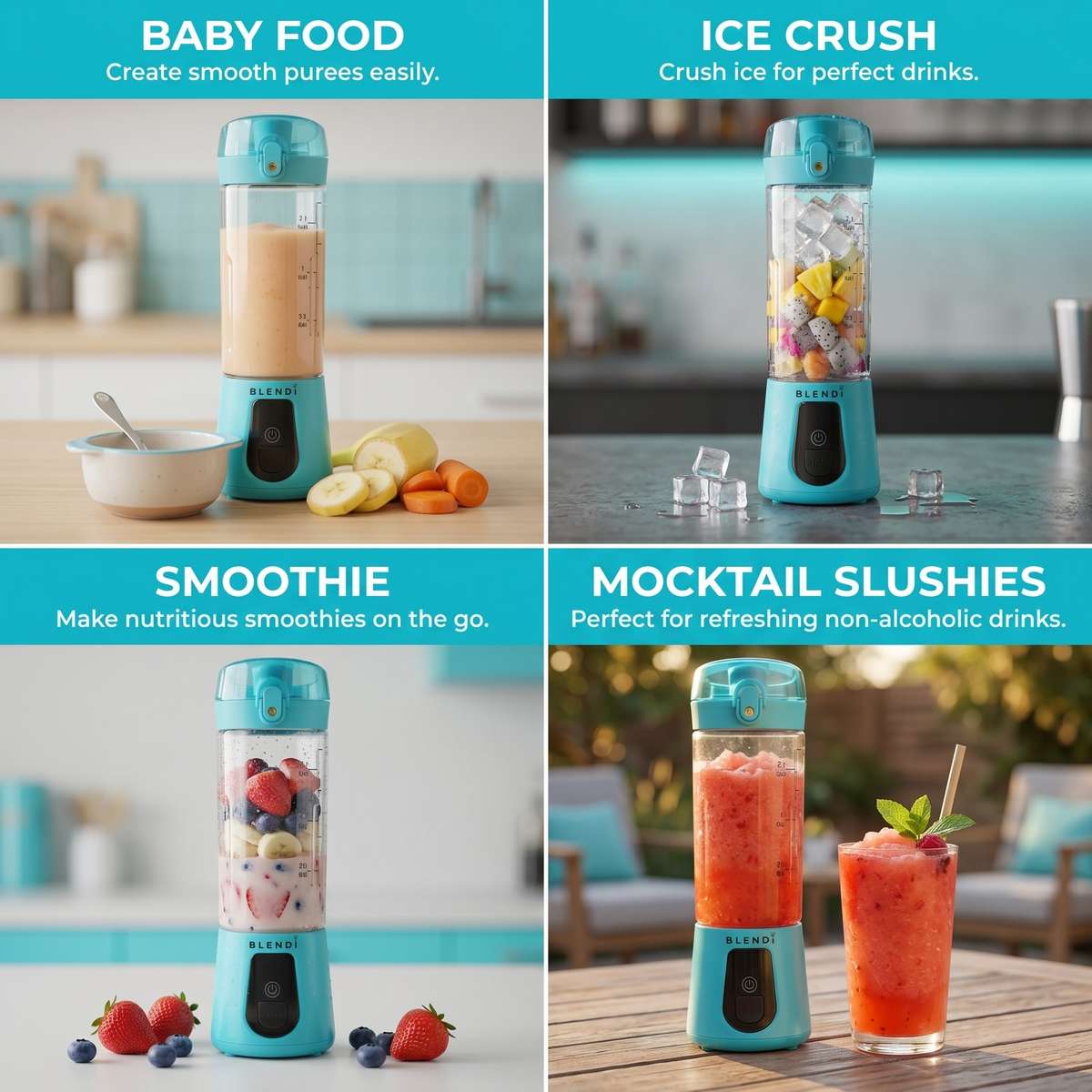 Pro+ Ice Crushing Portable Blender (17oz) - Goody