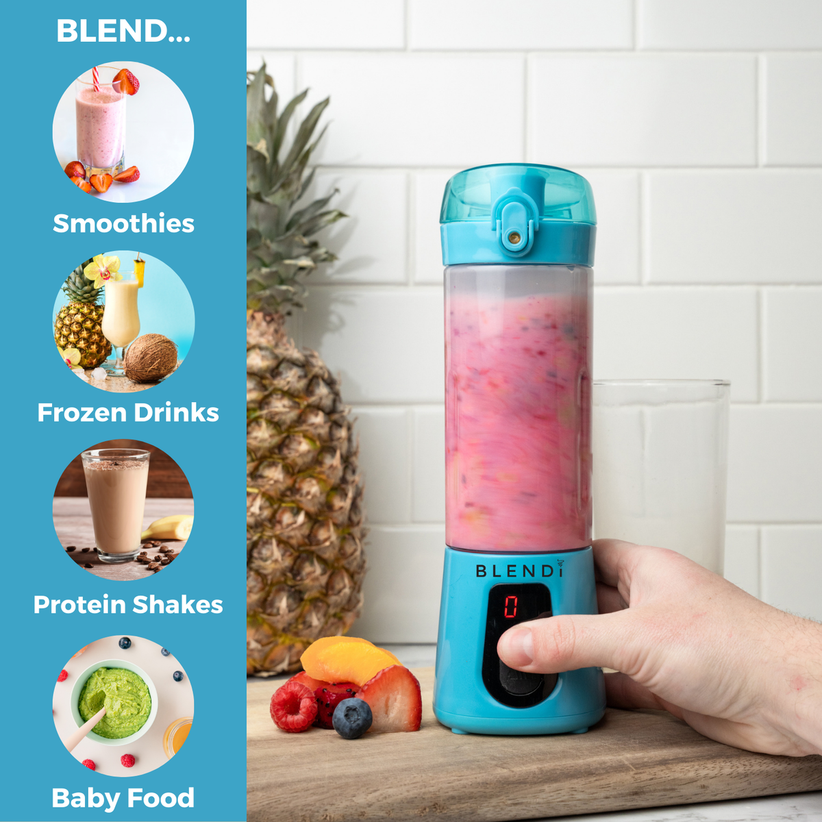 Pro+ 120W Ice-Crushing Power Blender (17oz)