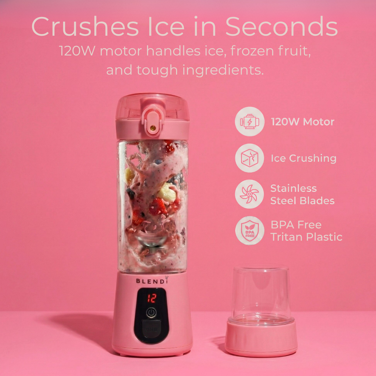 Pro+ Ice Crushing Portable Blender (17oz) - Goody