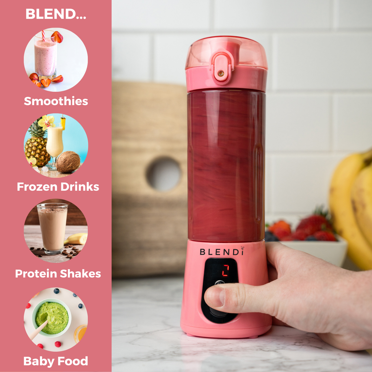 Pro+ 120W Ice-Crushing Power Blender (17oz)