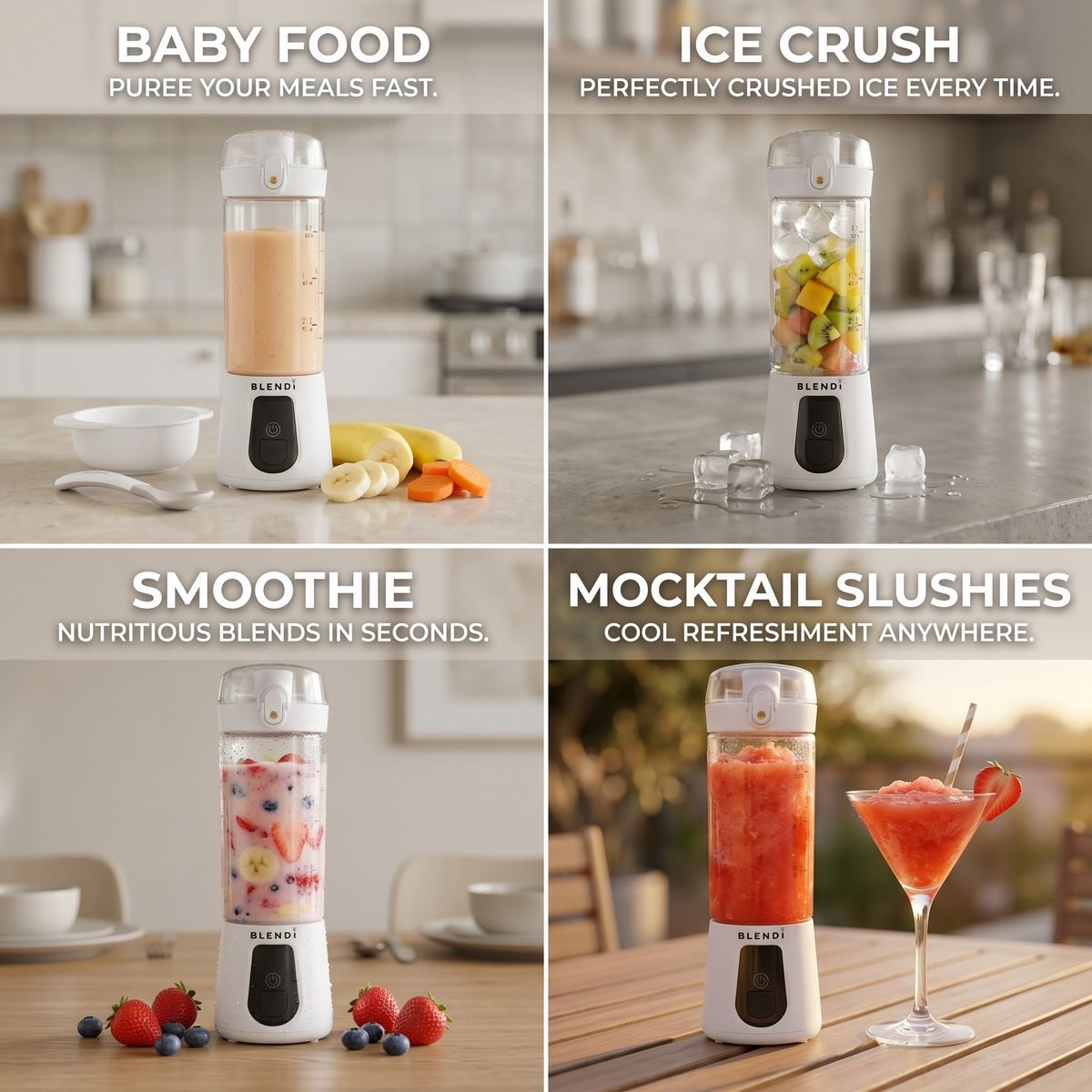 Pro+ Ice Crushing Portable Blender (17oz) - Goody