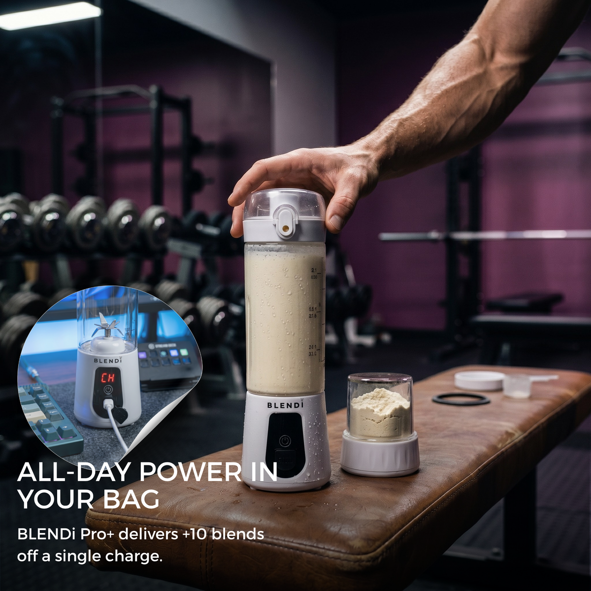 Pro+ Ice Crushing Portable Blender (17oz) - Goody