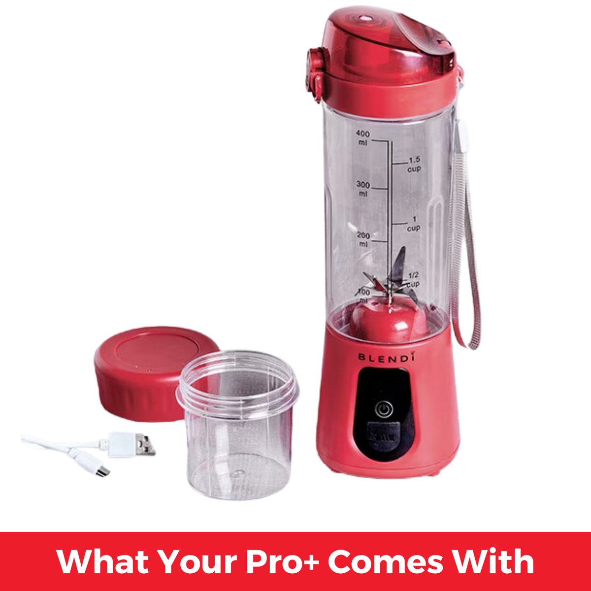 Pro+ 120W Ice-Crushing Power Blender (17oz)