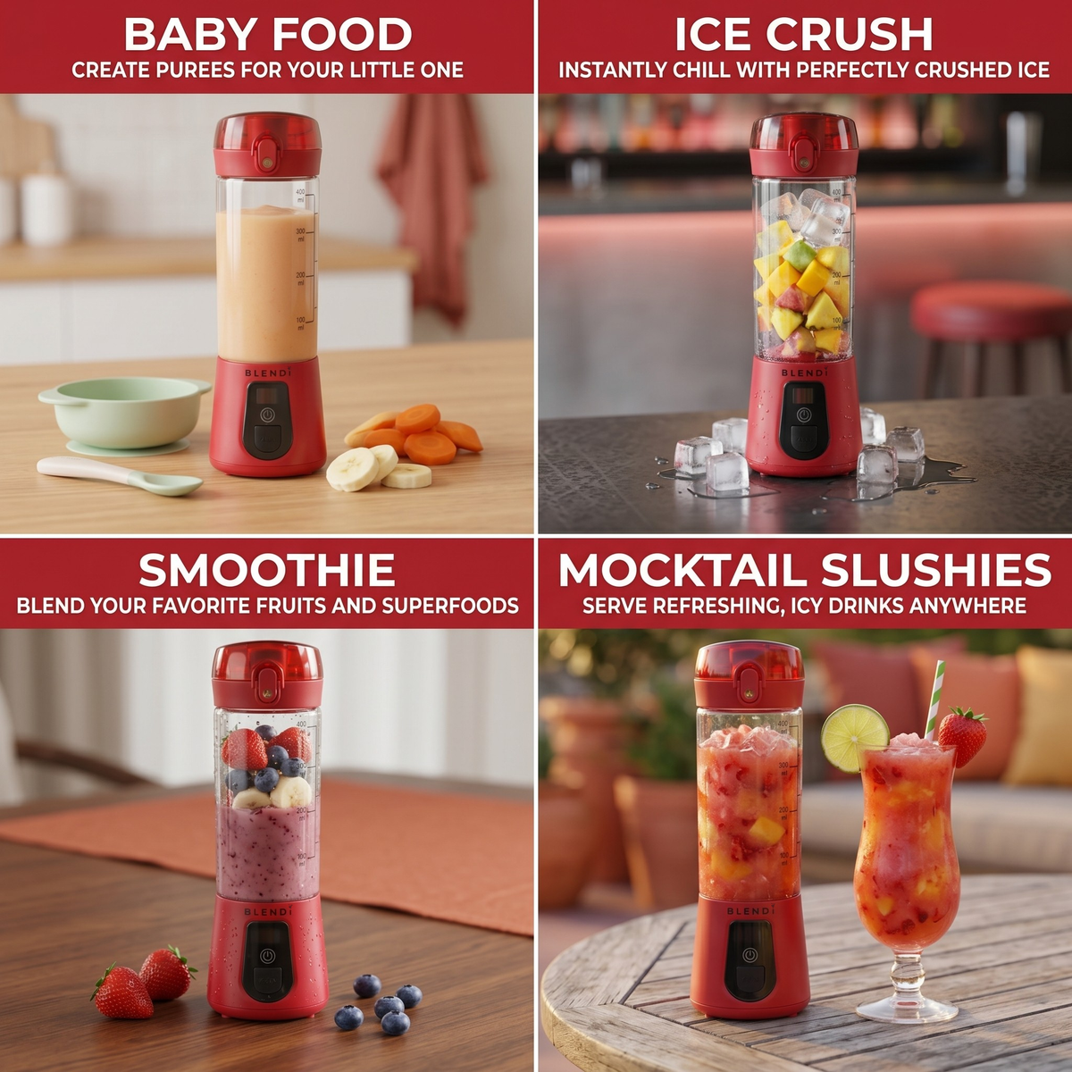 Pro+ Ice Crushing Portable Blender (17oz) - Goody
