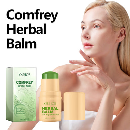OUHOE Comfrey Herbal Balm, Relieve Skin Mosquito Bites Itch Relieving Itching Repair Cream Bar For External Use Only