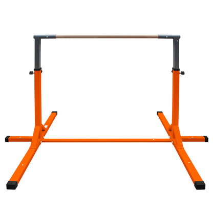 Gymnastics Bar for Kids, Adjustable Height Gym Bar, Junior Training Kip Bar for Home, Built for kids 3+ Years Yellow