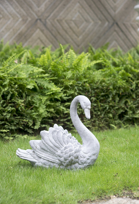 16.5x9x15.5' Mgo Swan Planter
