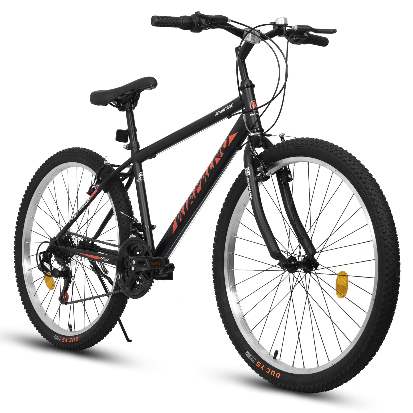 A24338 24 Inch Carbon Steel Frame Mountain Bike,21-Speed Dual V-Brake, Adult and Teens Bicycle for Mountain