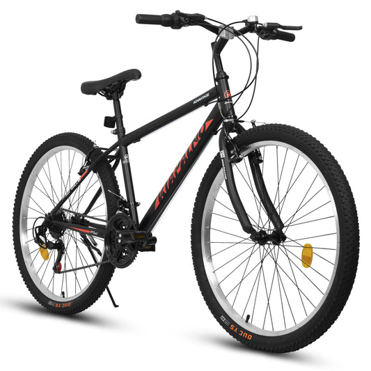 A24338 24 Inch Carbon Steel Frame Mountain Bike,21-Speed Dual V-Brake, Adult and Teens Bicycle for Mountain