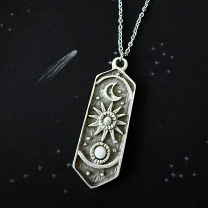 Mystic Monolith Birthstone Necklace