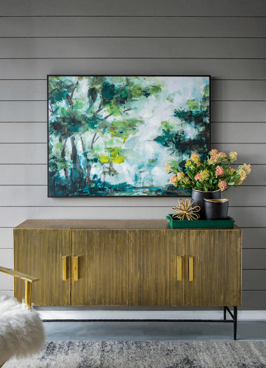 47.2 x 35.4' Multicolored Forest Landscape Wall Art