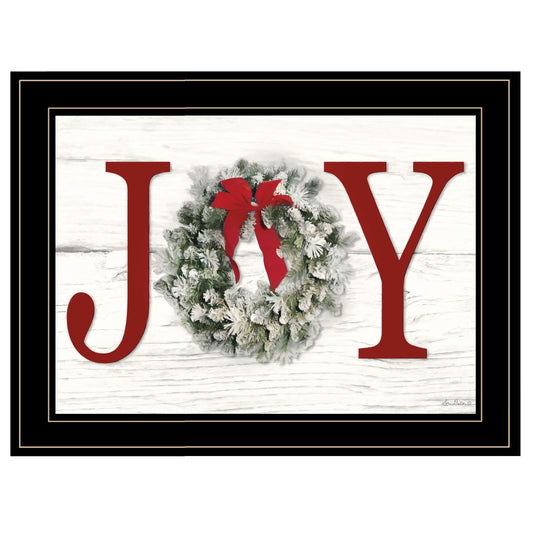 'Christmas Joy' by Lori Deiter, Ready to Hang Framed Print, Black Frame