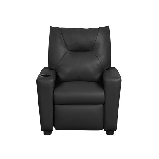 PVC Fabric Kids Recliner Chair with Cupholder, Black