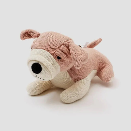 Knitted Stuffed Secer Soft Toy.