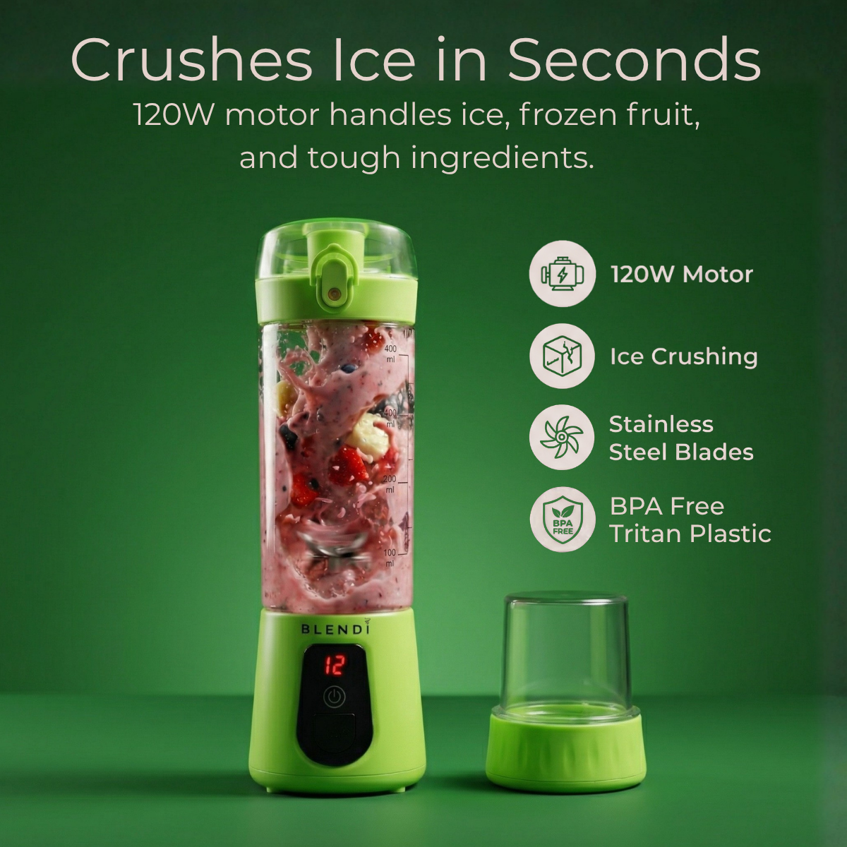 Pro+ Ice Crushing Portable Blender (17oz) - Goody