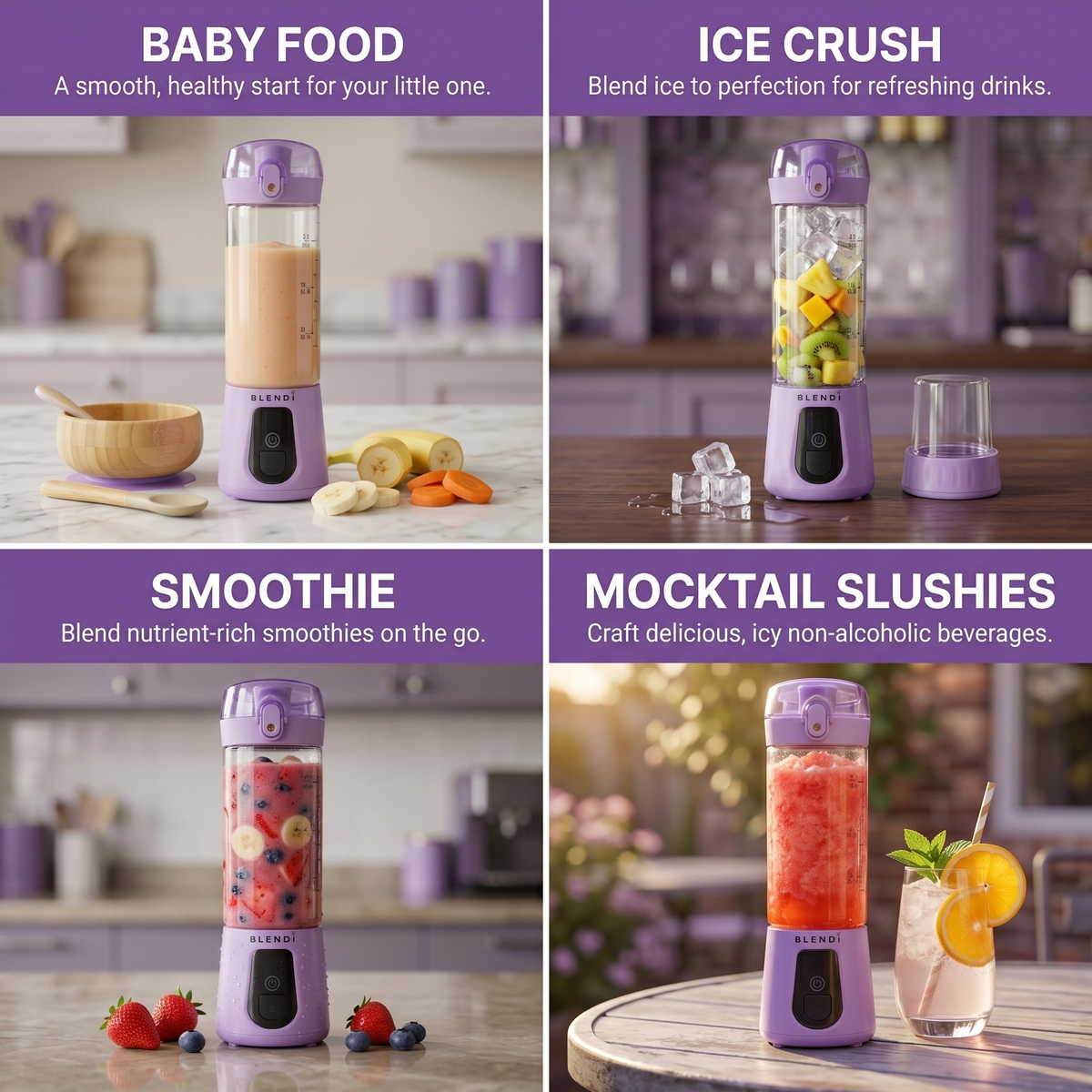 Pro+ Ice Crushing Portable Blender (17oz) - Goody