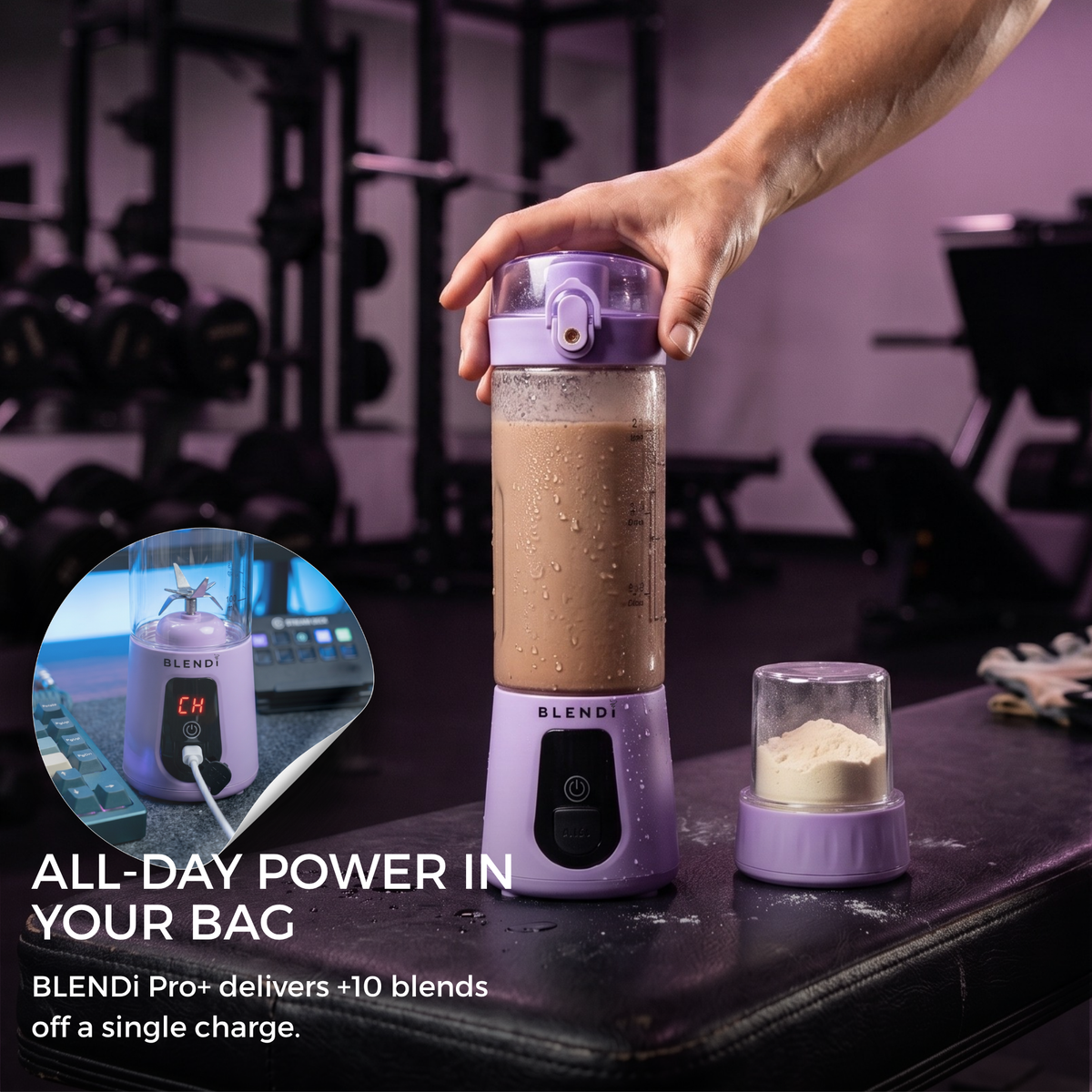 Pro+ Ice Crushing Portable Blender (17oz) - Goody
