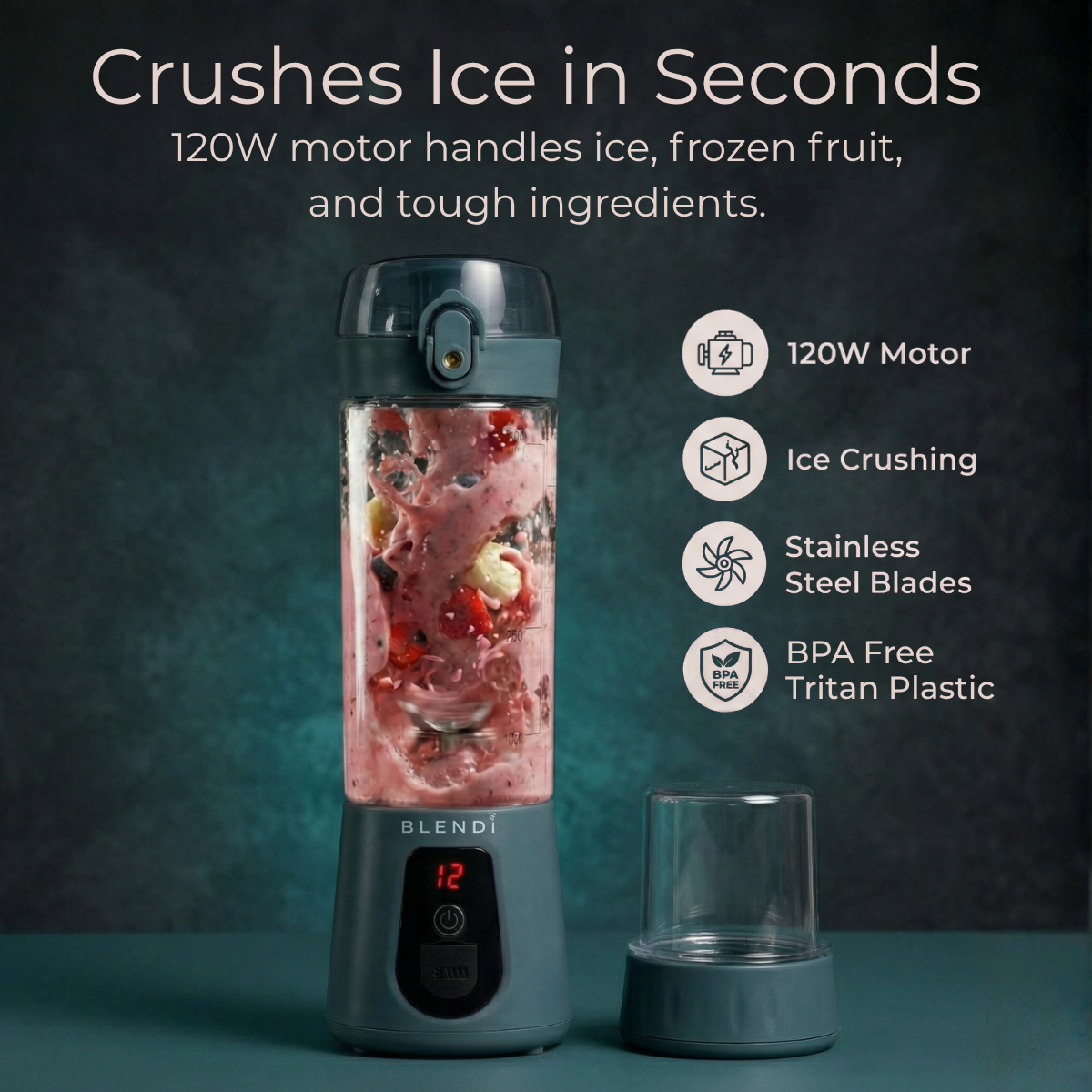 Pro+ Ice Crushing Portable Blender (17oz) - Goody