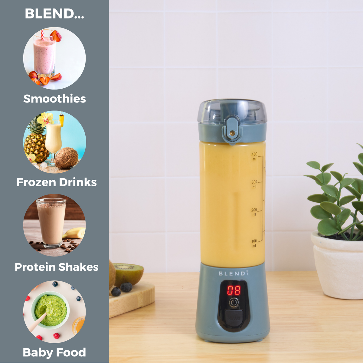 Pro+ 120W Ice-Crushing Power Blender (17oz)