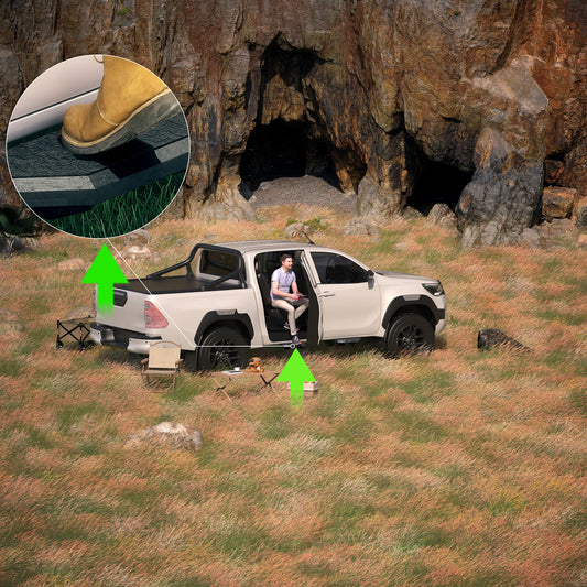 4PCS Running Boards For 2024 2025 Toyota Tacoma Double Cab/Crew Cab Side Steps