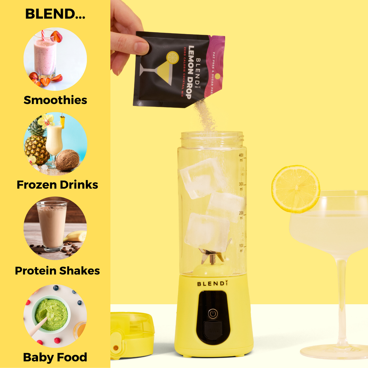 Pro+ Ice Crushing Portable Blender (17oz)