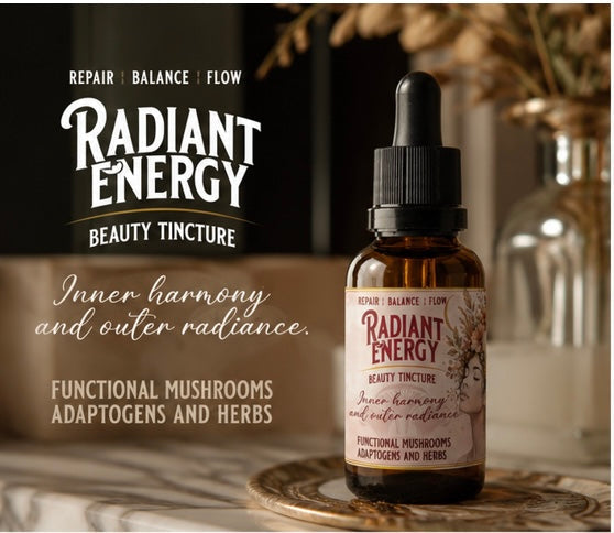 Radiant Energy Mushroom Powered Anti-Aging Supplement for Perimenopausal Women