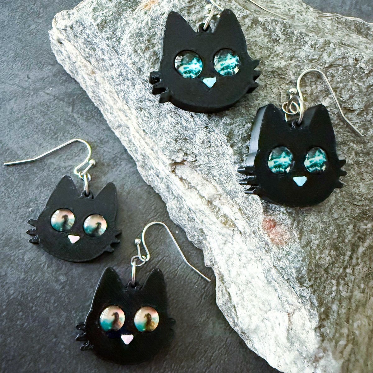 Galaxy Cat Earrings