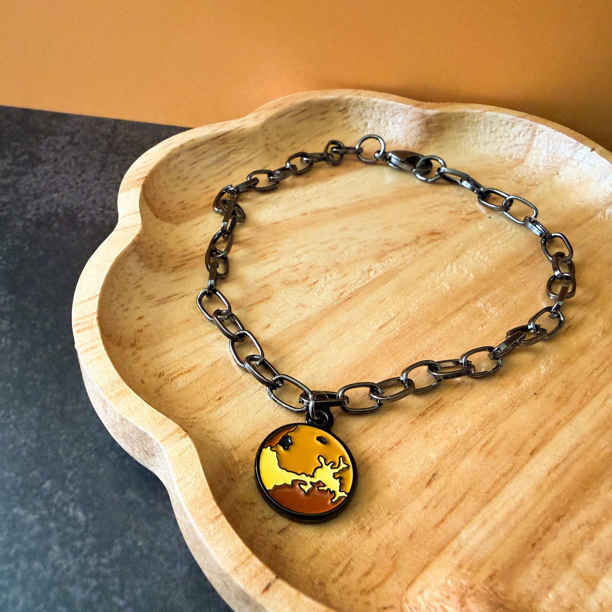 Galaxy Planet Enamel Charm Bracelet
