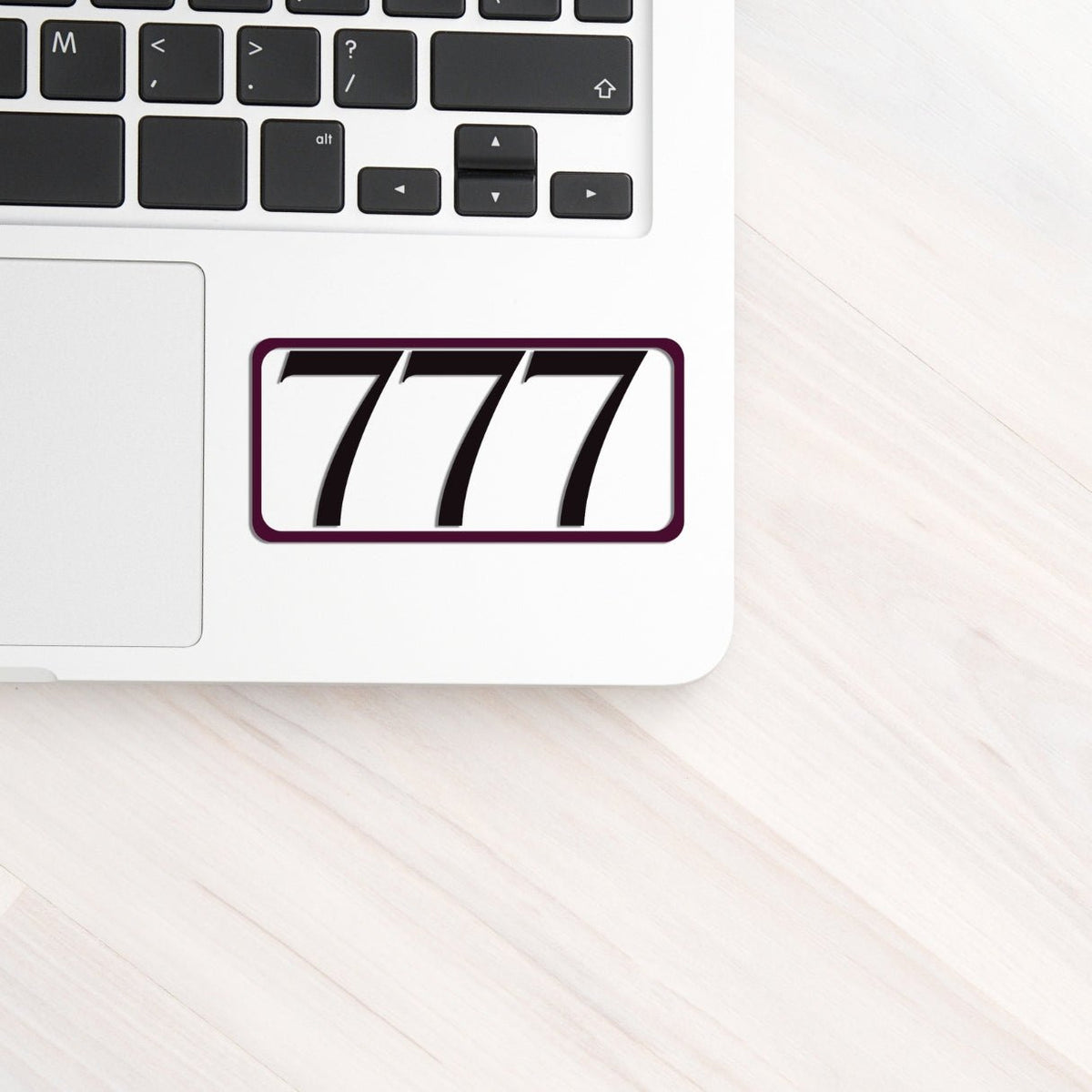 777 Angel Number Luck and Alignment Sticker