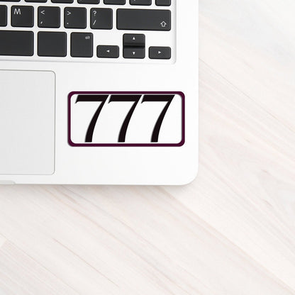 777 Angel Number Luck and Alignment Sticker
