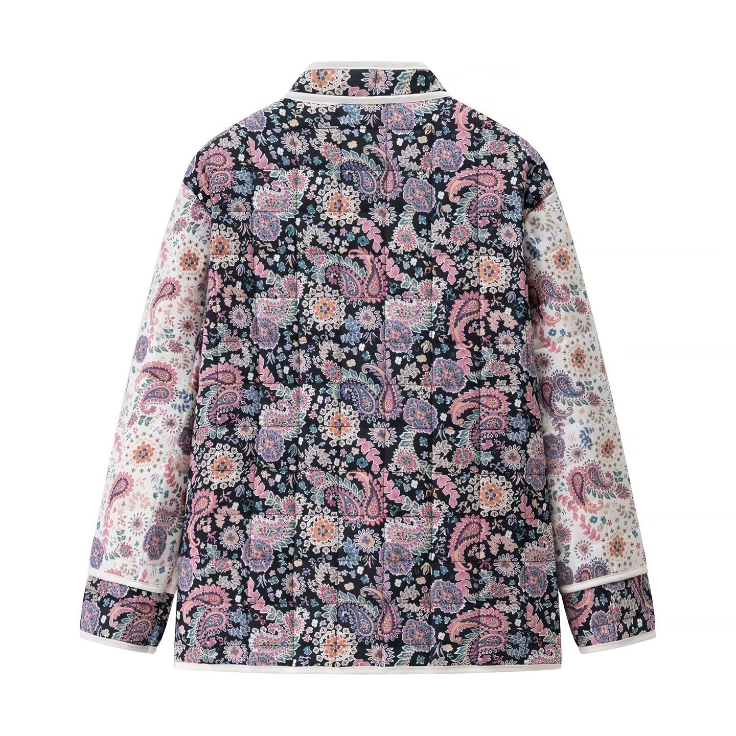 Women's Quilted Jacket Paisley Floral Patchwork BYMANYC ® New York CONTEMPORARY VIBRANT BOHO OUTERWEAR - New Collection