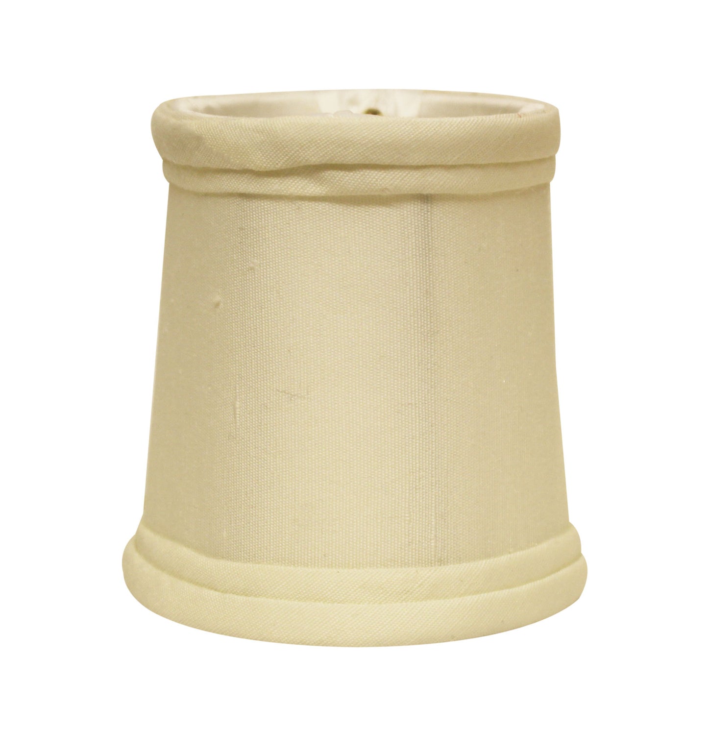 Slant Tissue Shantung Chandelier Lampshade with Flame Clip, Egg (Set of 6)