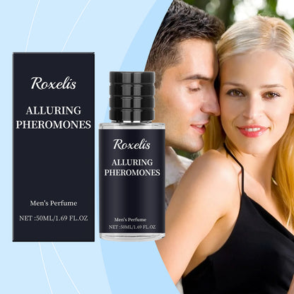 Roxelis Personality Men's Perfume Bergamot, Fragrance Stay Fragrance Lasting Release Male Charm Couple Dating Atmosphere Perfume