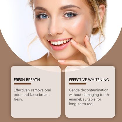 Oralhoe Tangerine Peel Dental Powder Gentle Cleaning Remove Stains Breath Fresh Mouth Care Smile Oral Care